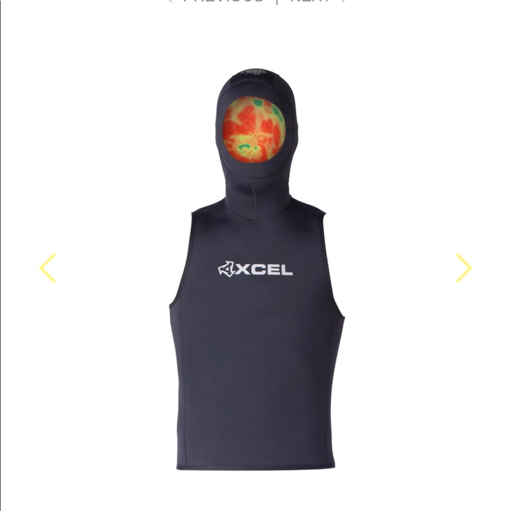 Axcel wet suit top black or tie dye